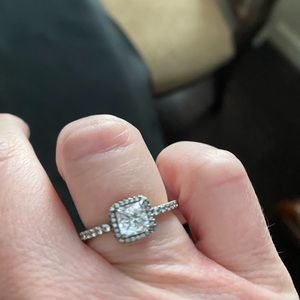 Pandora ring and earrings